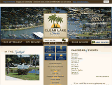 Tablet Screenshot of clearlakeshores-tx.gov